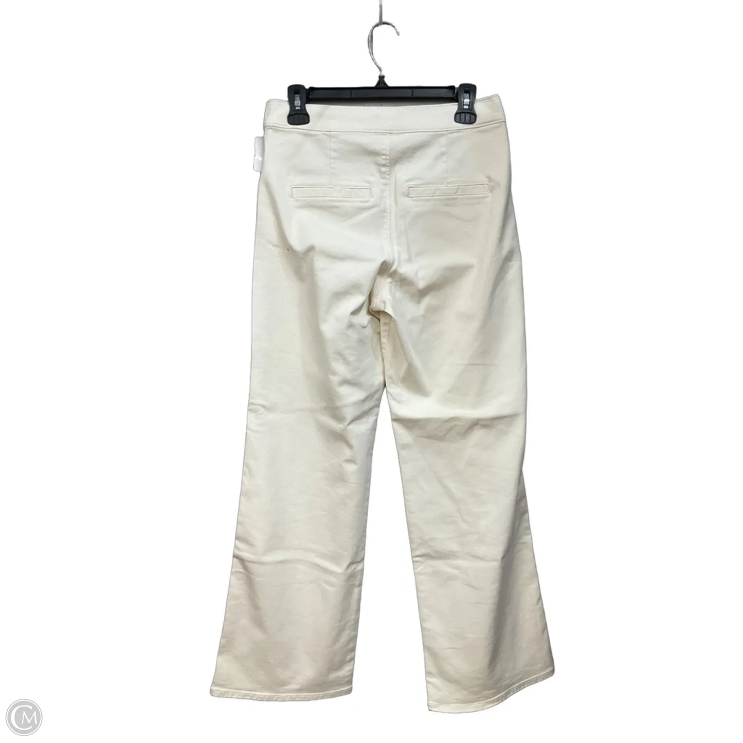 Jeans Wide Leg By Express In Cream Denim, Size: 4