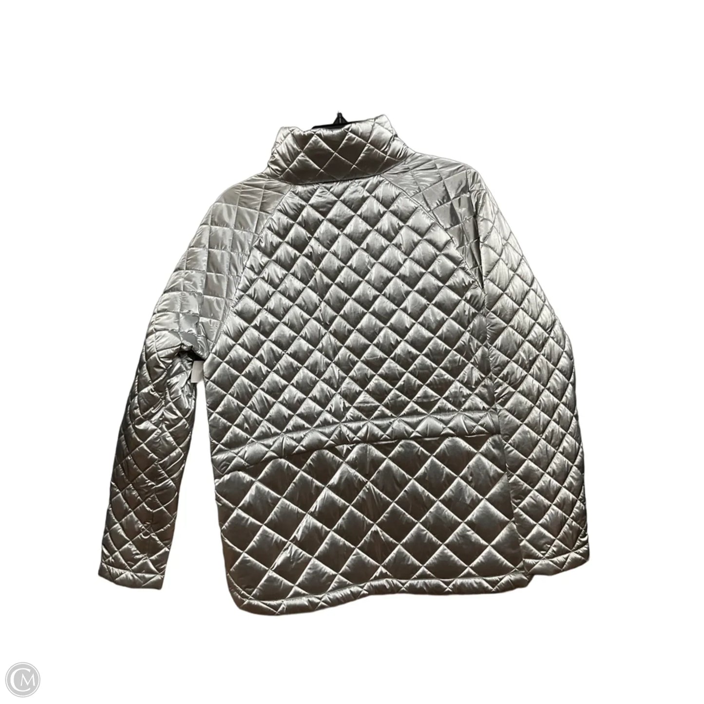 Jacket Puffer & Quilted By Athleta In Silver, Size: S