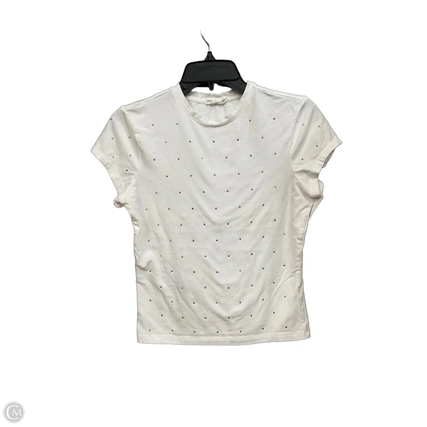 Top Short Sleeve By Good American In White, Size: M