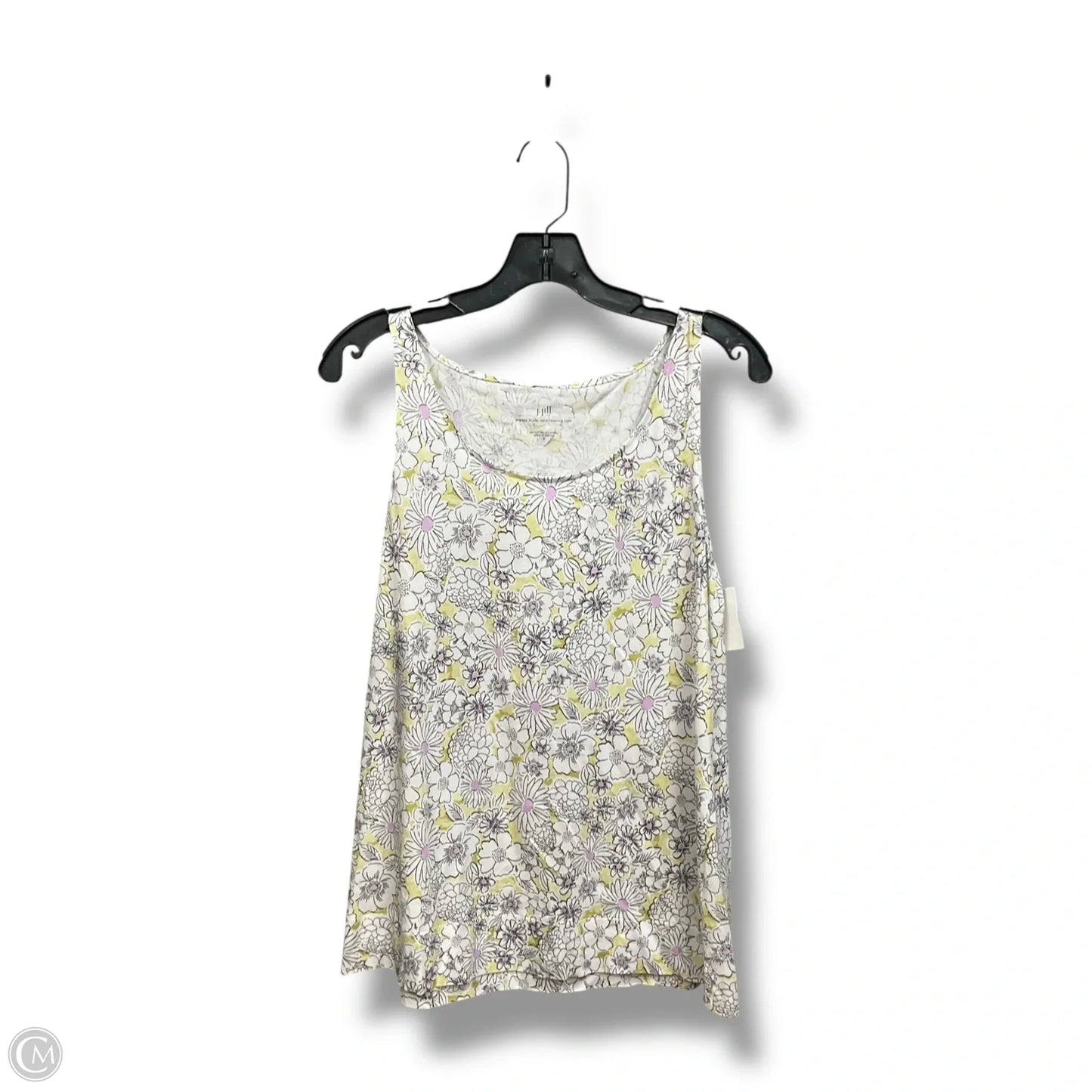 Top Short Sleeve Basic By Talbots In Tan, Size: L