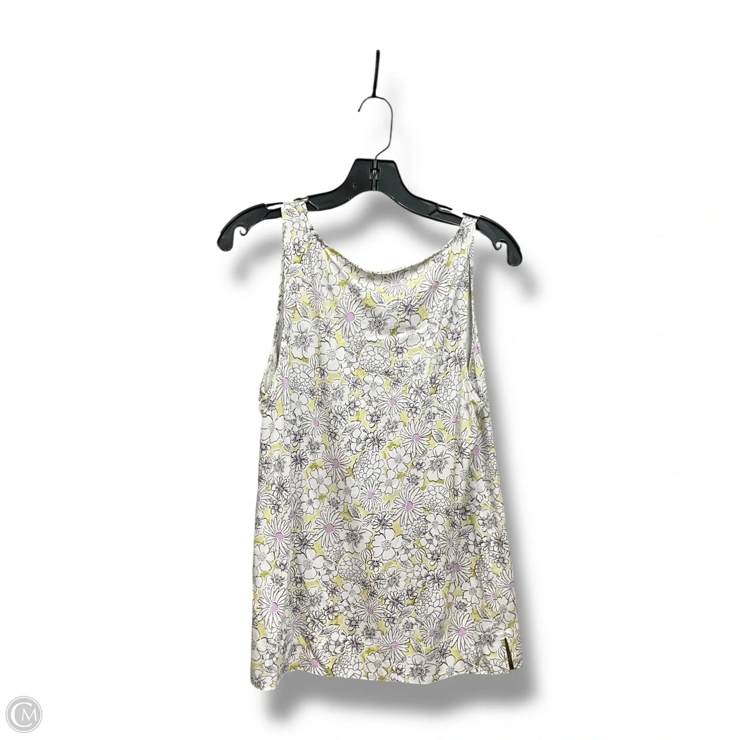 Top Short Sleeve Basic By Talbots In Tan, Size: L