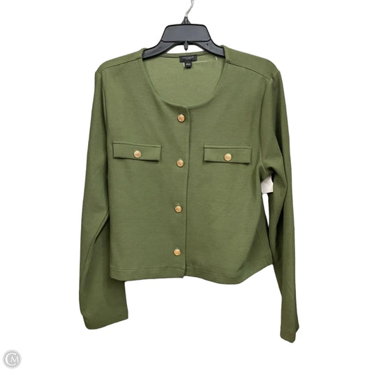 Cardigan By Ann Taylor In Green, Size: L