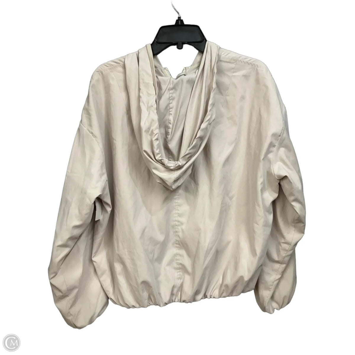 Jacket Windbreaker By Clothes Mentor In Tan, Size: M