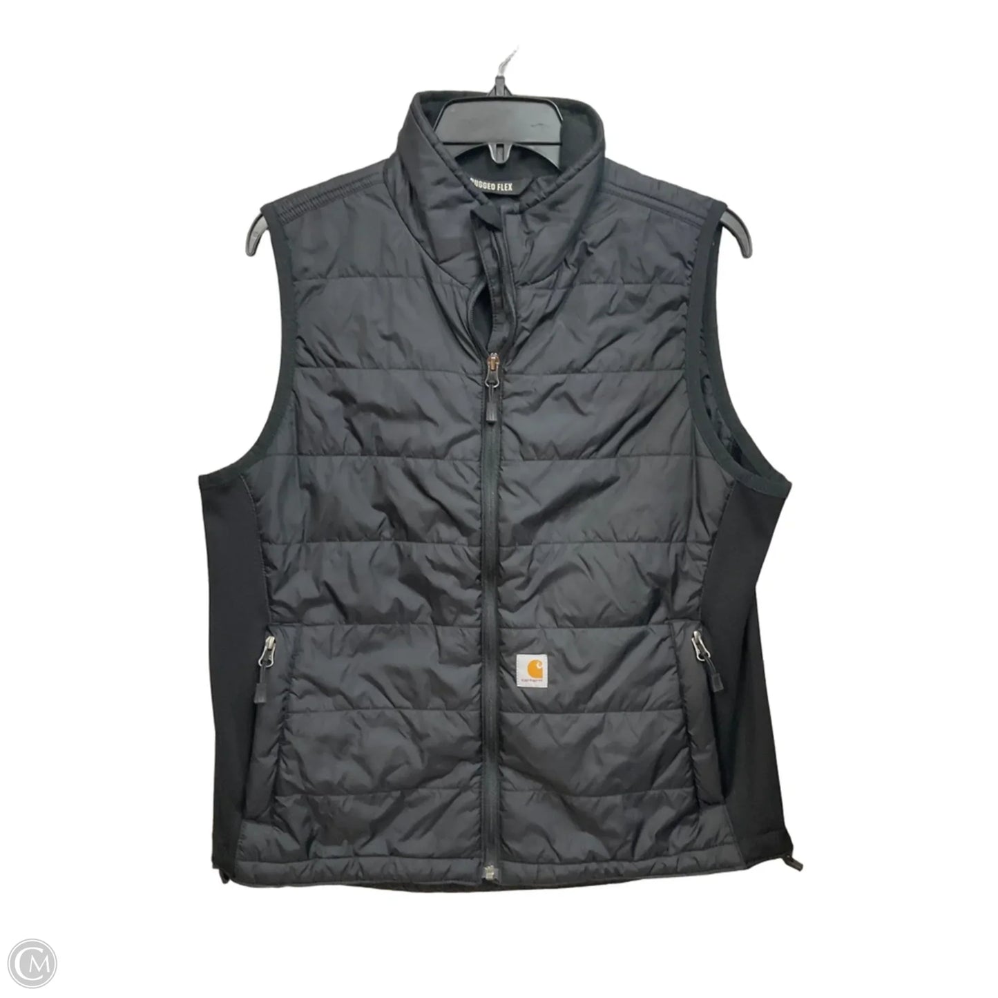 Vest Puffer & Quilted By Carhartt In Black, Size: M