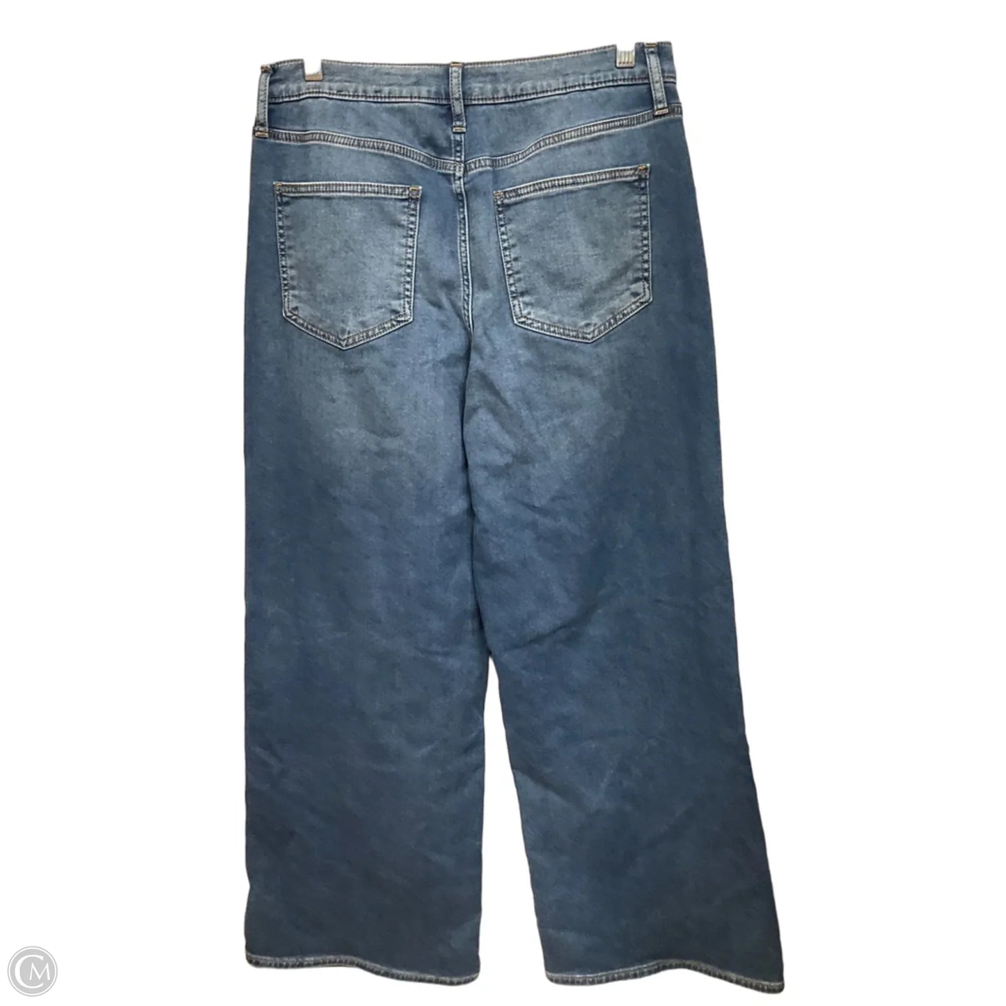 Jeans Wide Leg By Gap In Blue Denim, Size: 8
