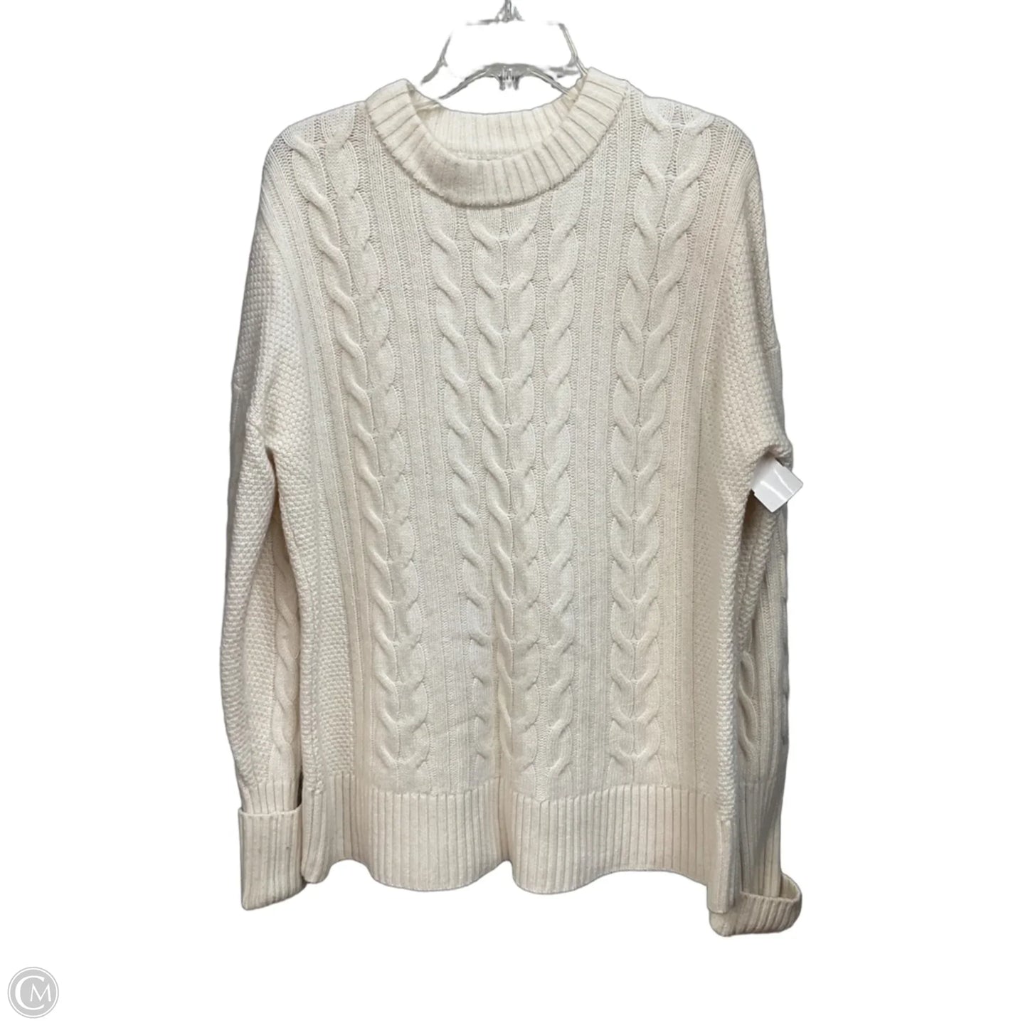 Sweater By Banana Republic In Cream, Size: L