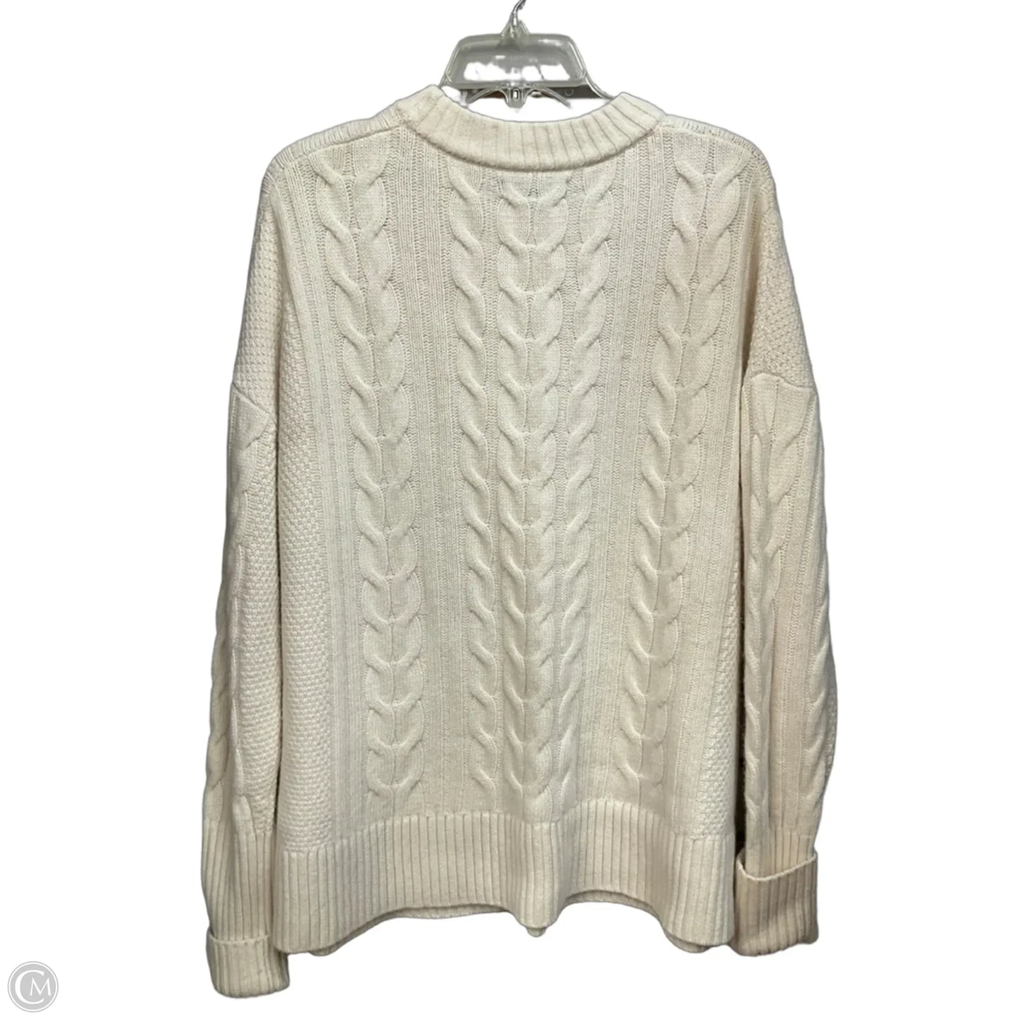Sweater By Banana Republic In Cream, Size: L