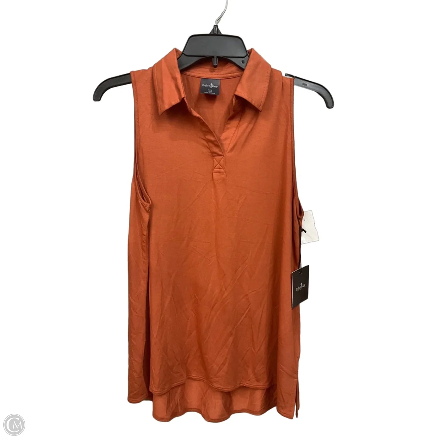 Top Sleeveless By Clothes Mentor In Orange, Size: M