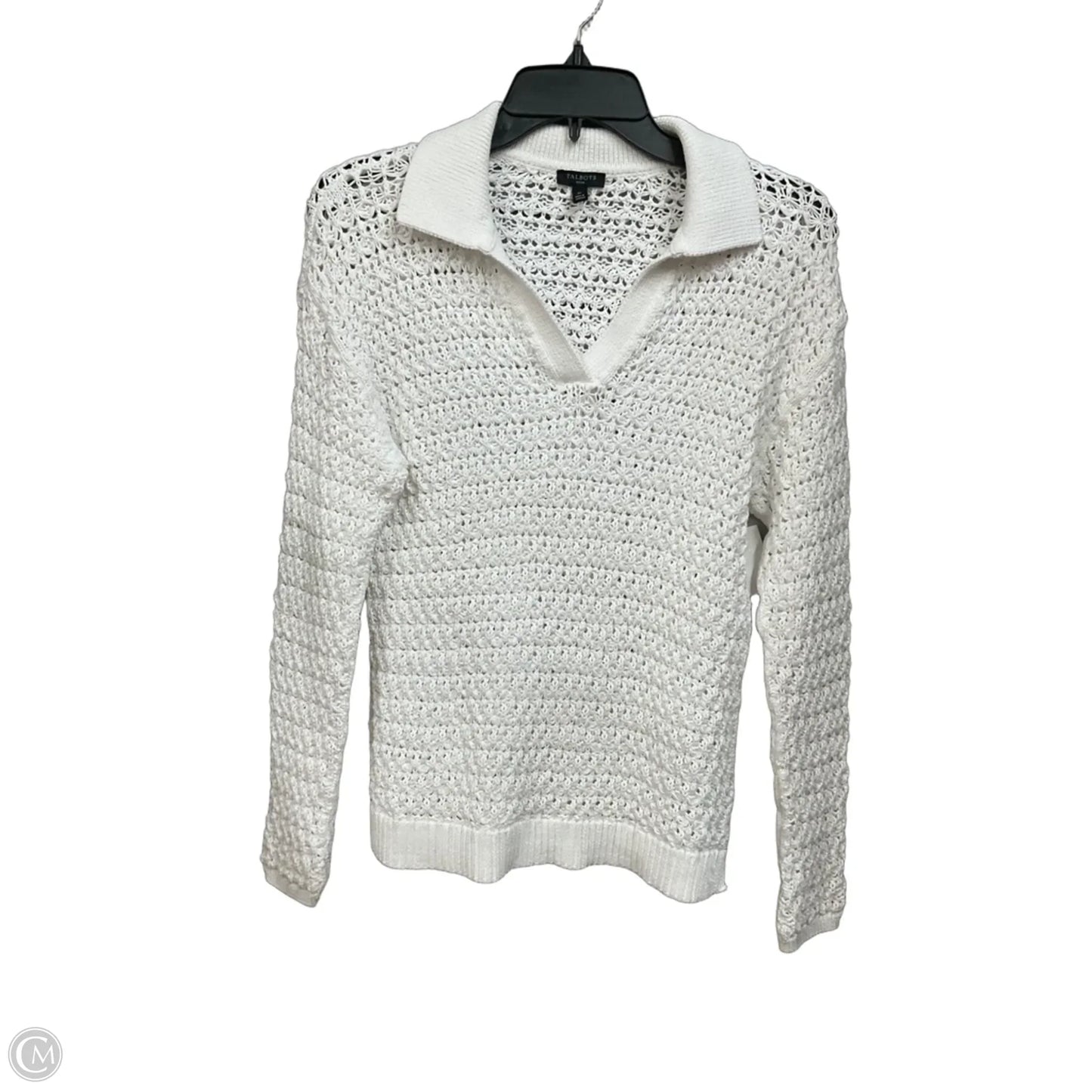 Sweater By Talbots In White, Size: Sp