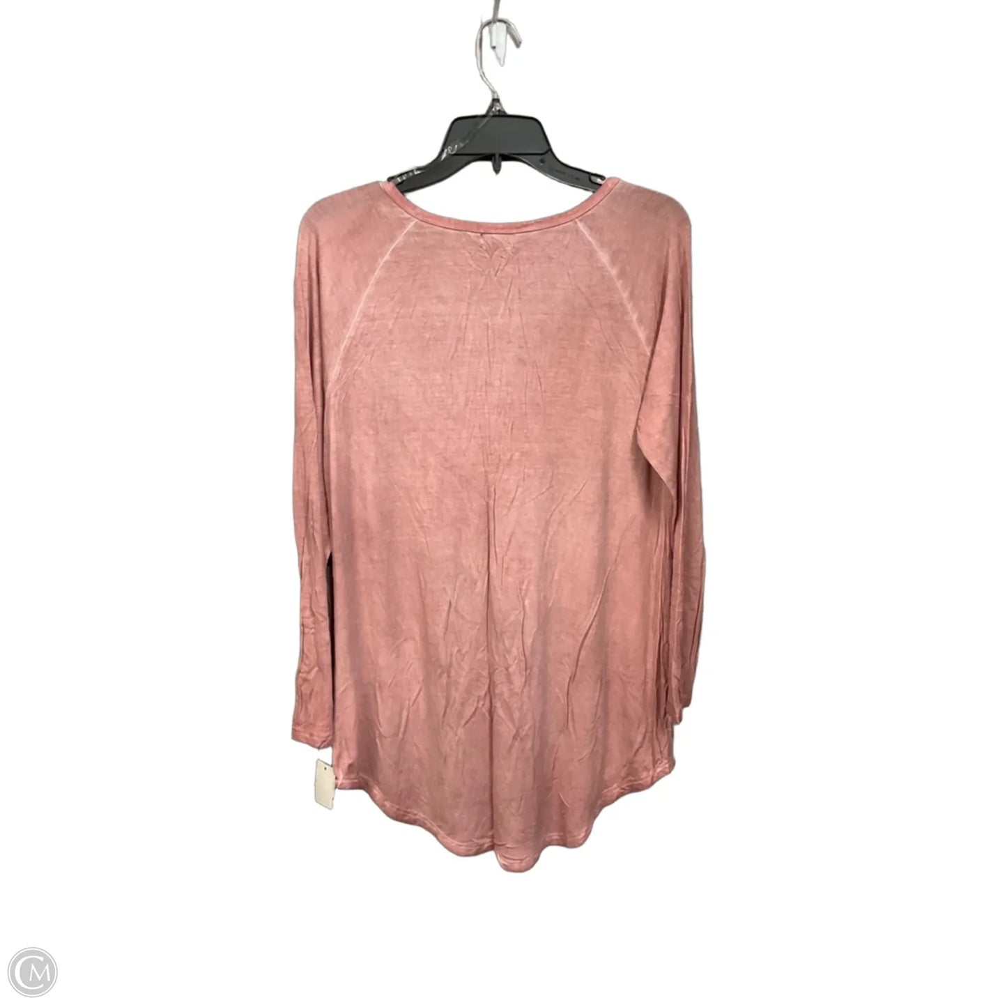 Top Long Sleeve By Ultra Flirt In Pink, Size: Xl