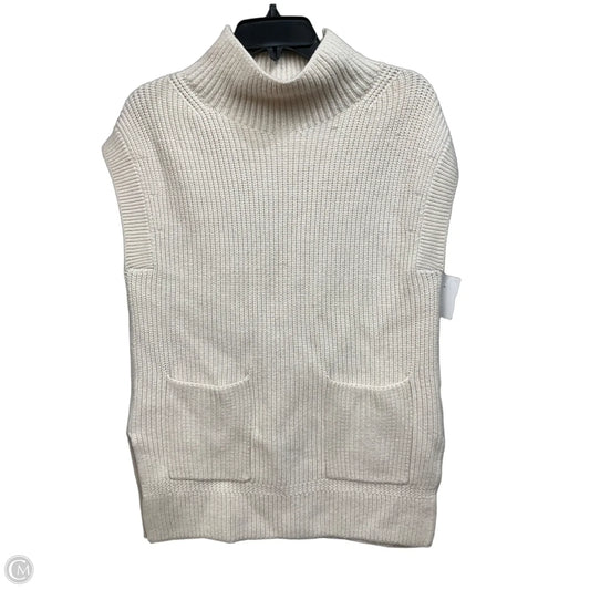 Vest Sweater By Banana Republic In Cream, Size: Xs
