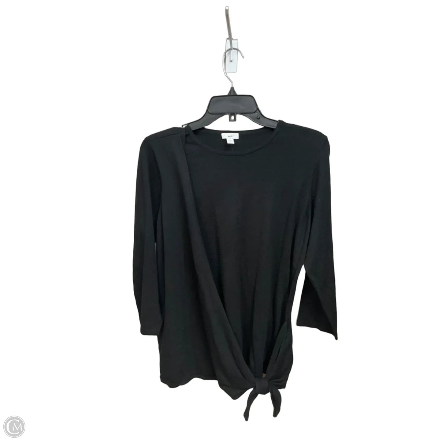 Top Long Sleeve By J. Jill In Black, Size: S