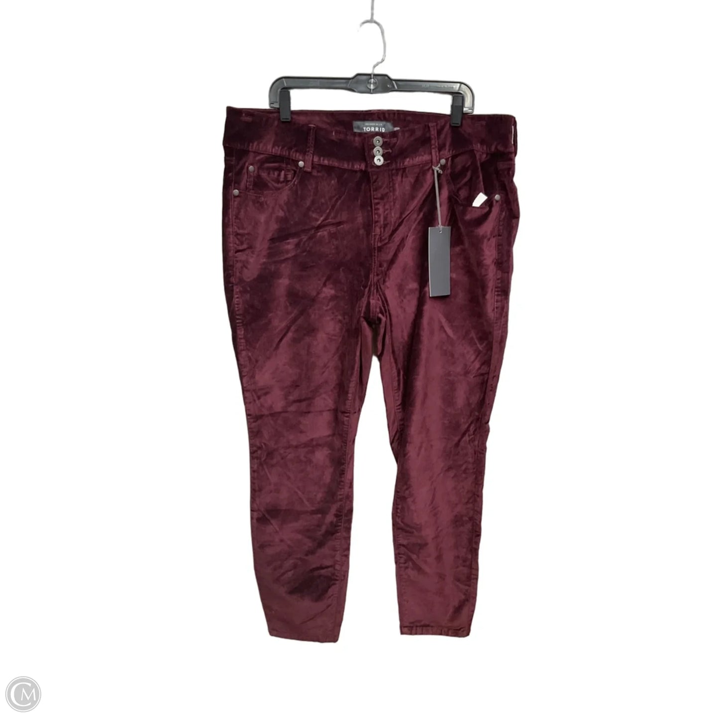 Pants Corduroy By Torrid In Maroon, Size: 18