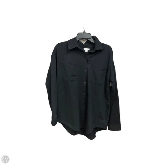 Jacket Shirt By J. Jill In Black, Size: S