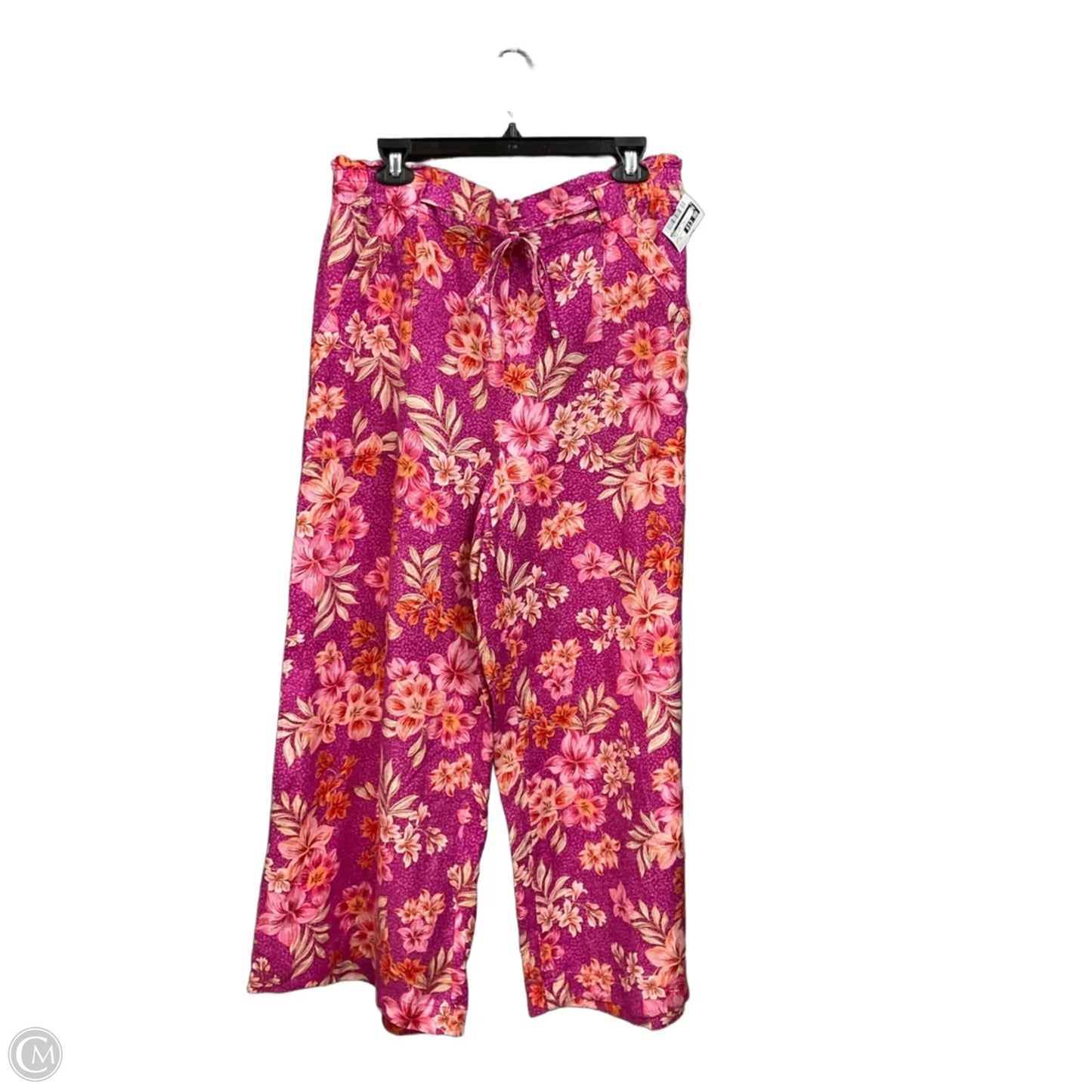 Pants Wide Leg By Loft In Floral Print, Size: 12