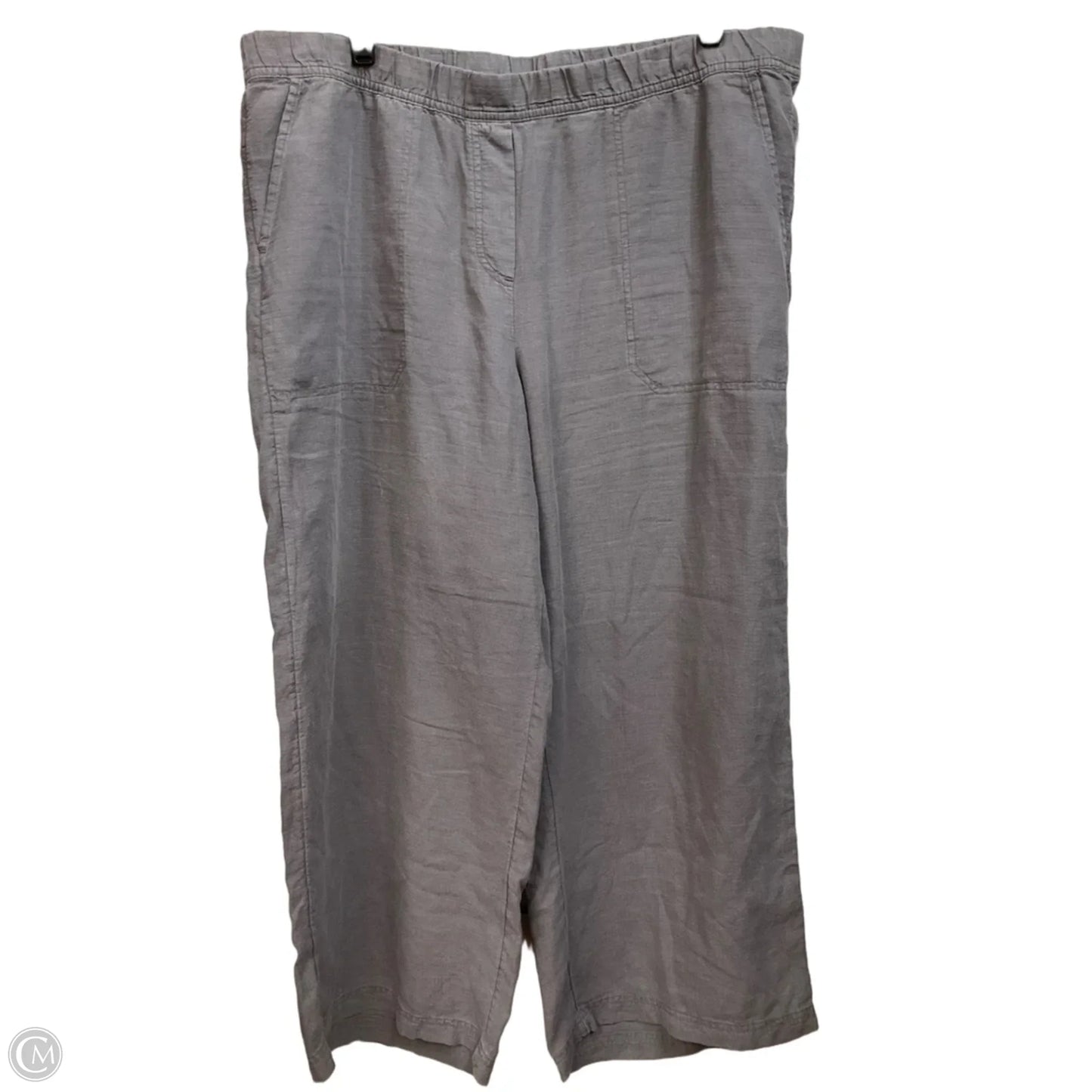 Pants Linen By Pure Jill In Grey, Size: 12