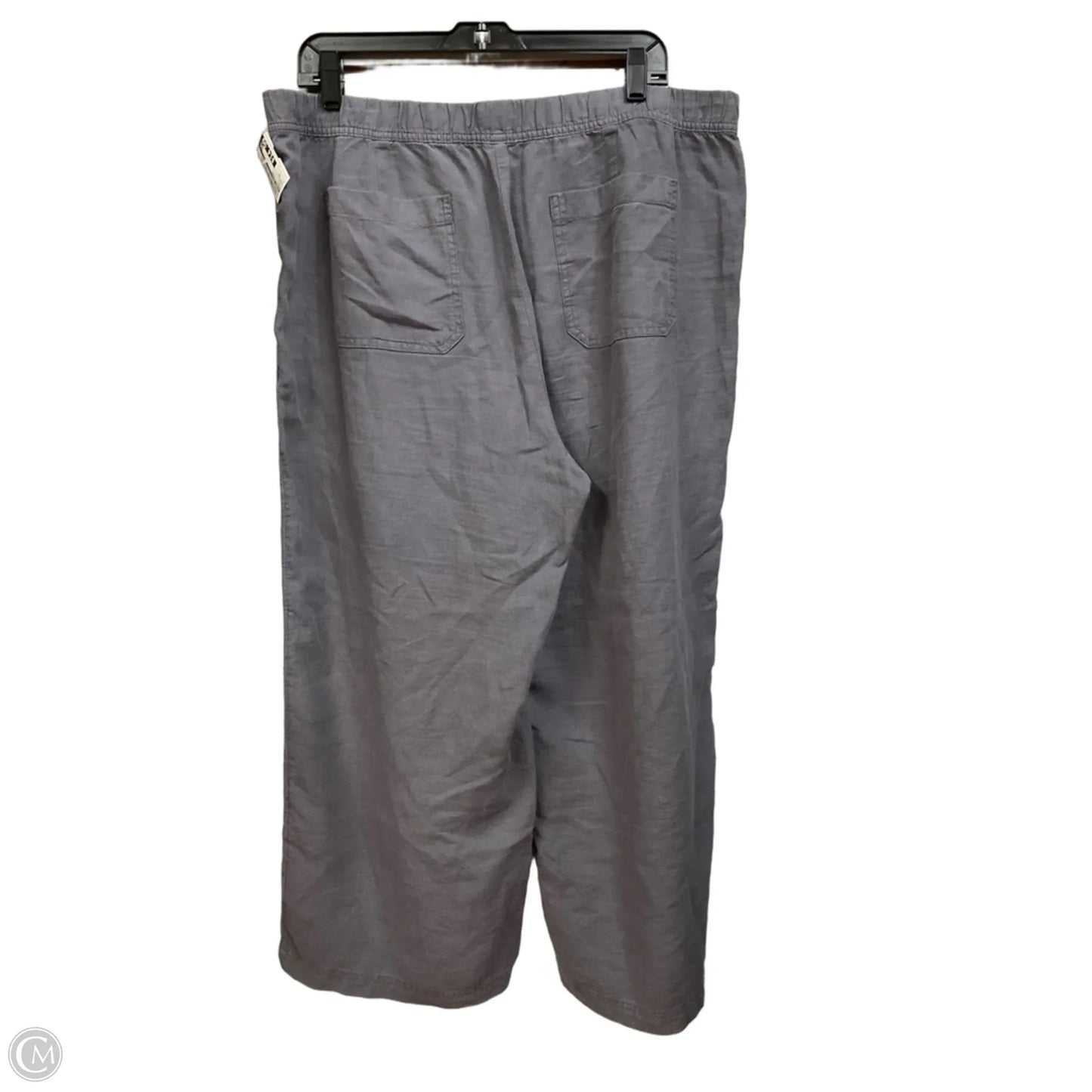 Pants Linen By Pure Jill In Grey, Size: 12