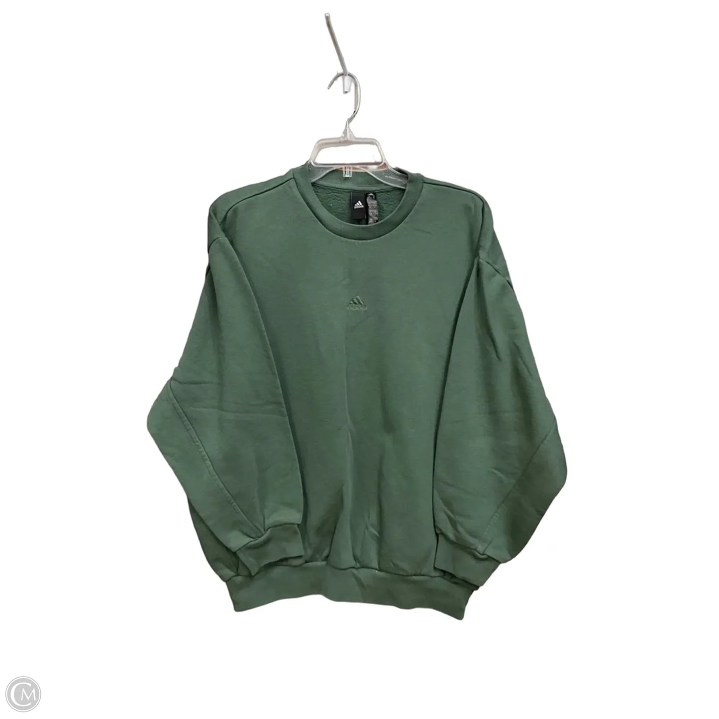 Sweatshirt Crewneck By Adidas In Green, Size: Xs