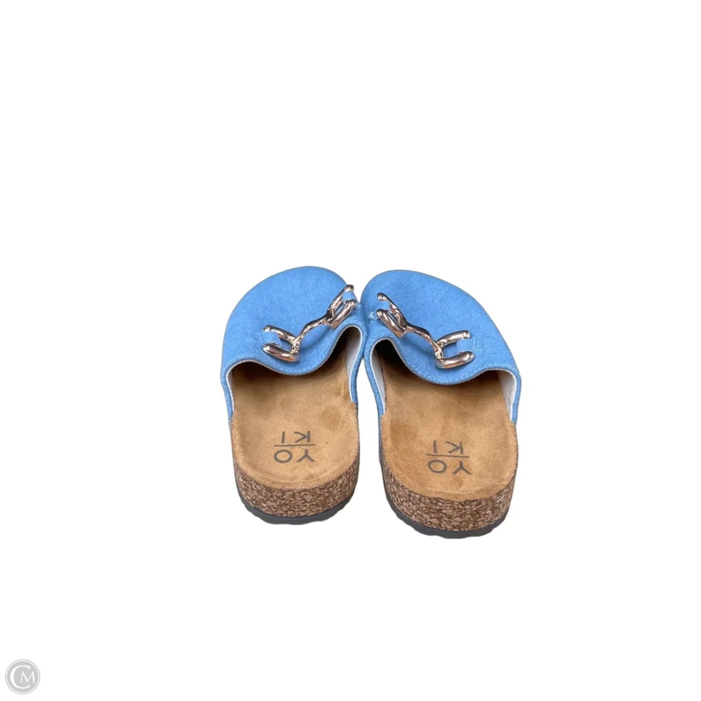 Shoes Flats By Yoki In Blue, Size: 6