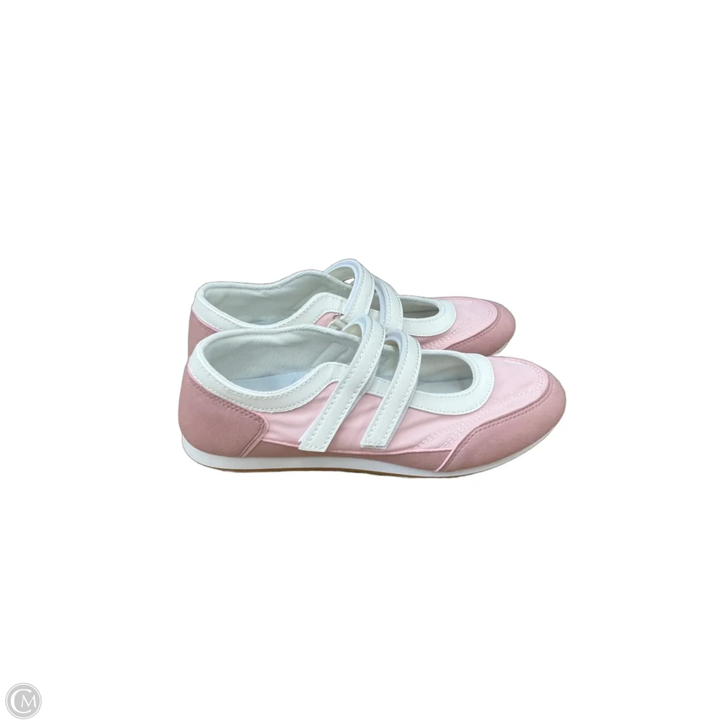 Shoes Flats By Cmc In Pink & White, Size: 6