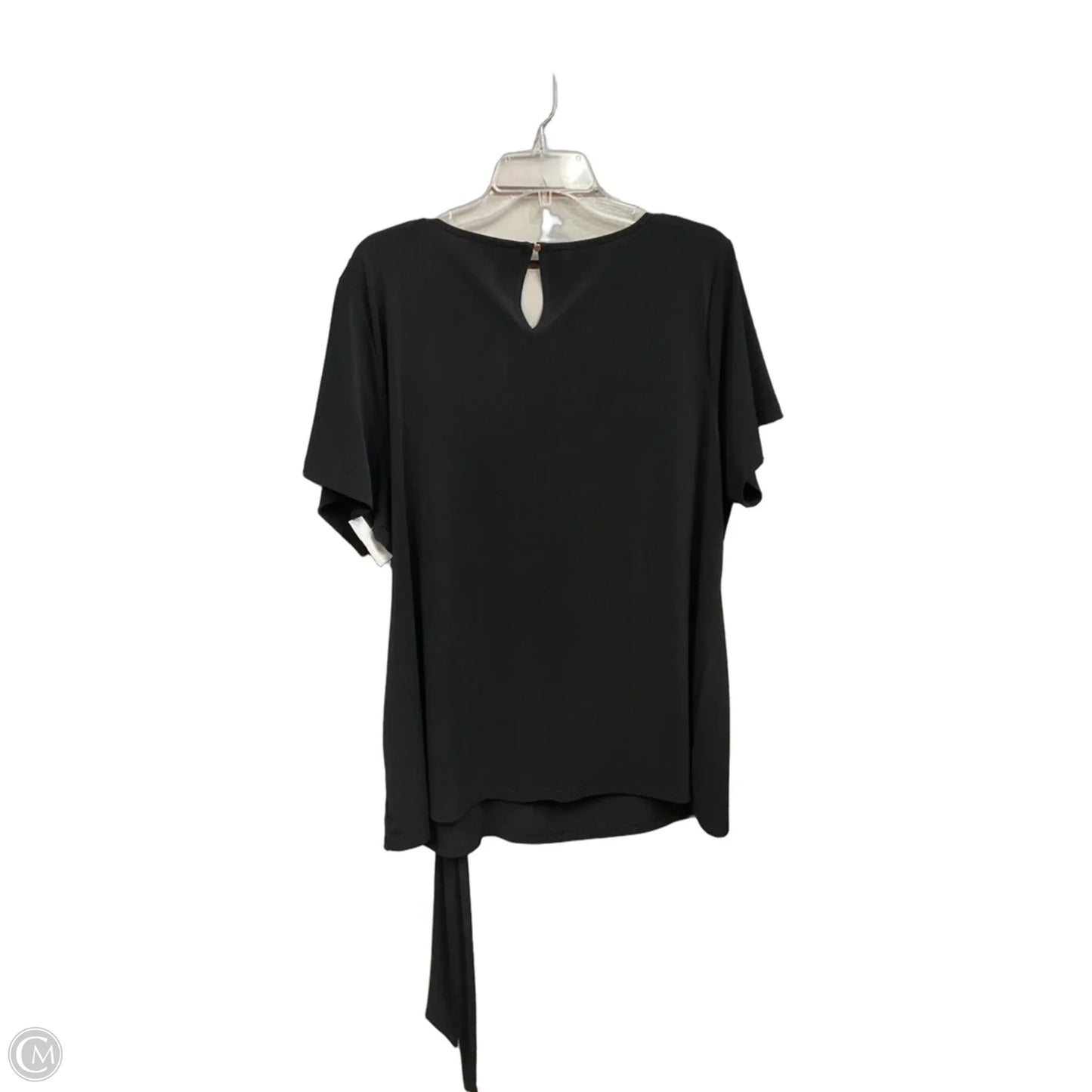 Top Short Sleeve By Premise In Black, Size: 2x