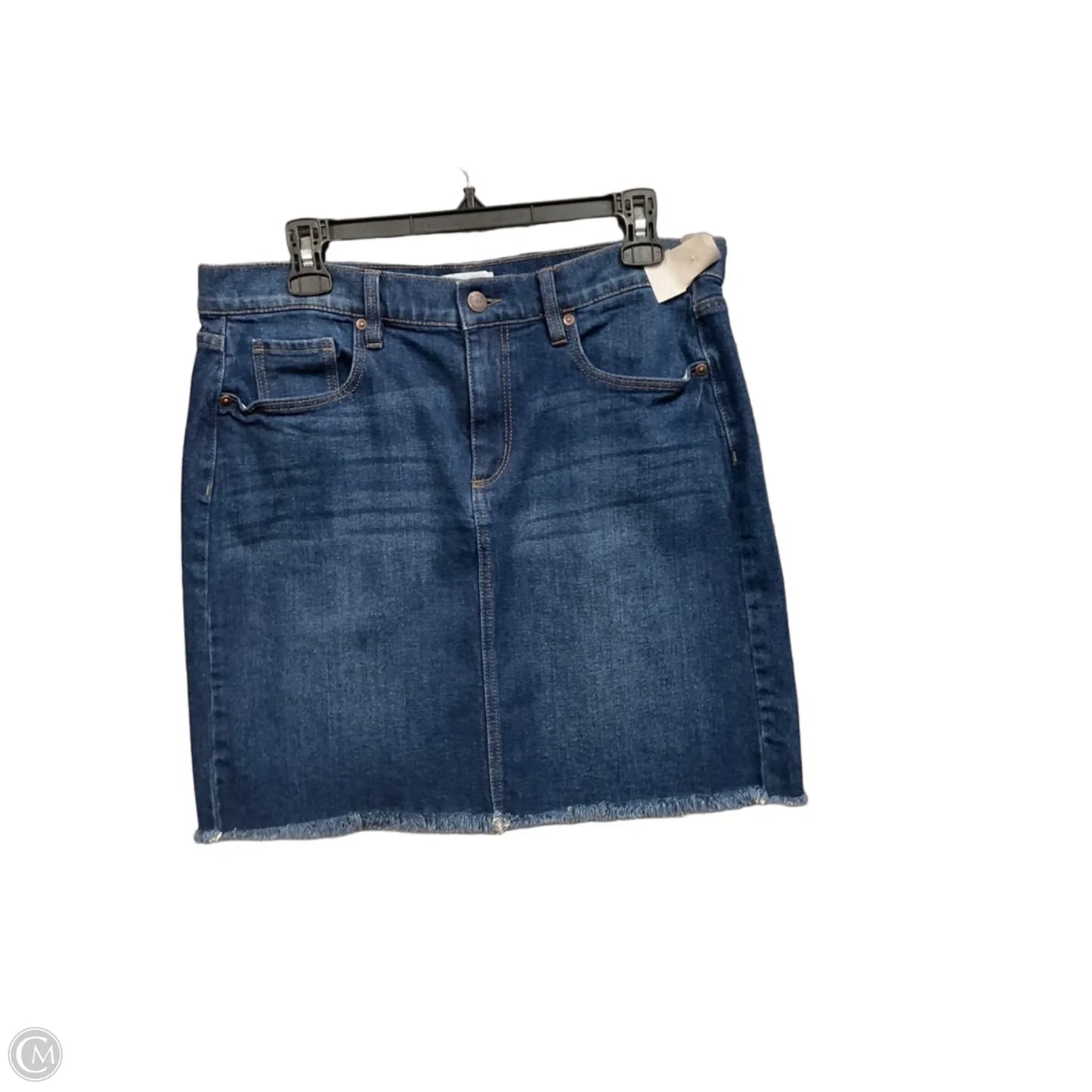 Skirt Mini & Short By Loft In Blue Denim, Size: 10