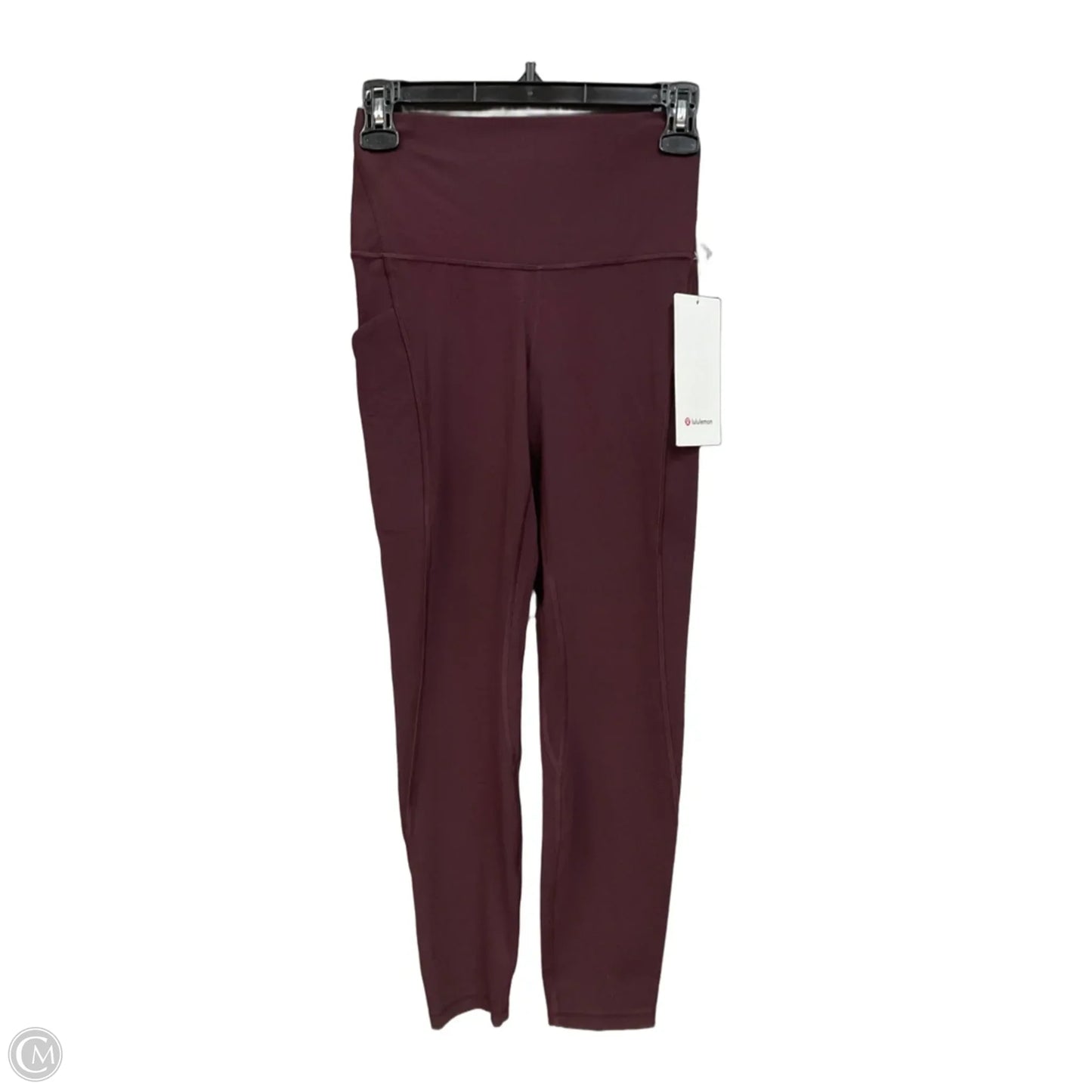Athletic Pants By Lululemon In Maroon, Size: 6