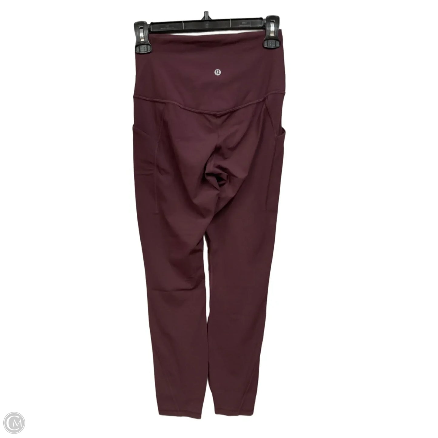 Athletic Pants By Lululemon In Maroon, Size: 6