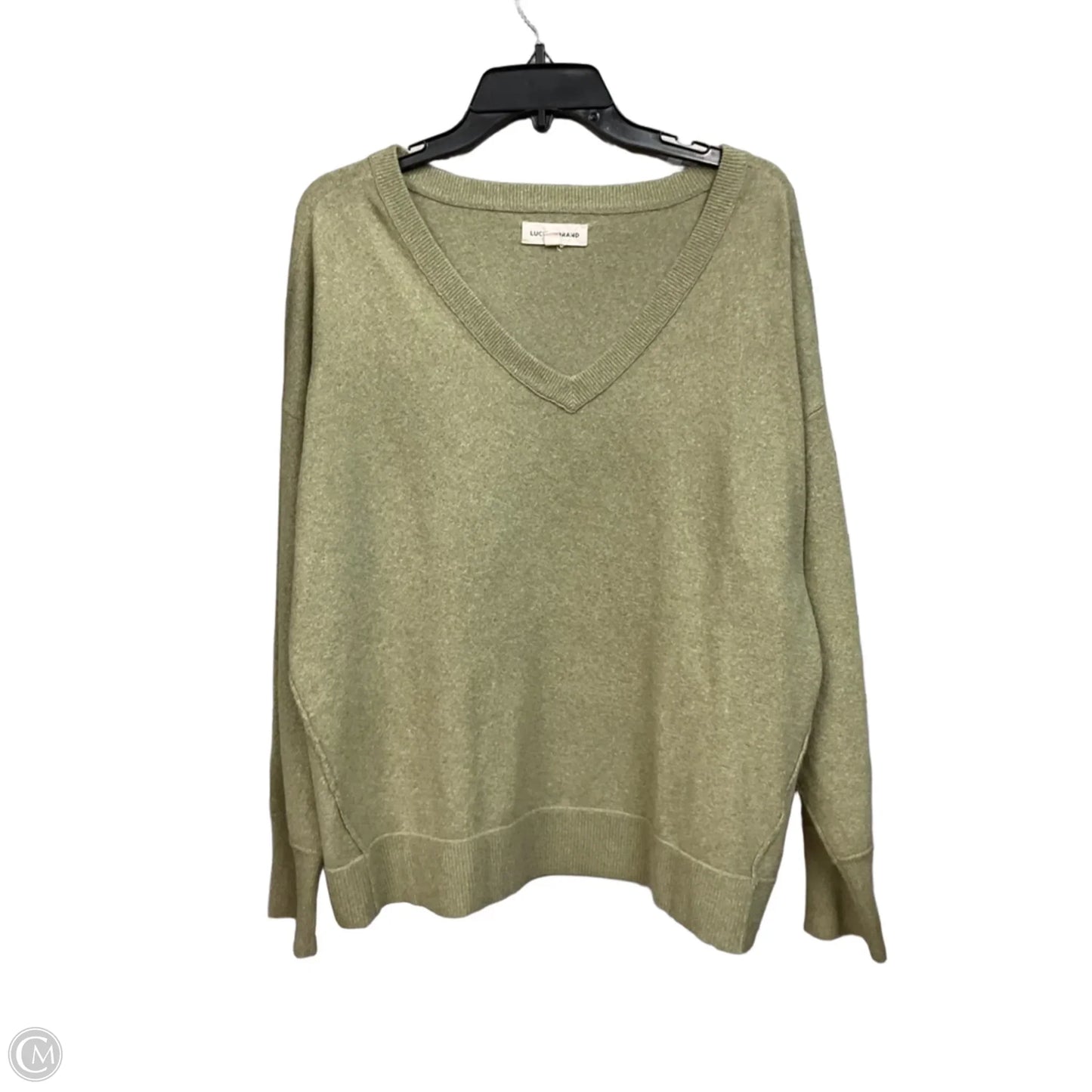 Sweater By Lucky Brand In Green, Size: Xl