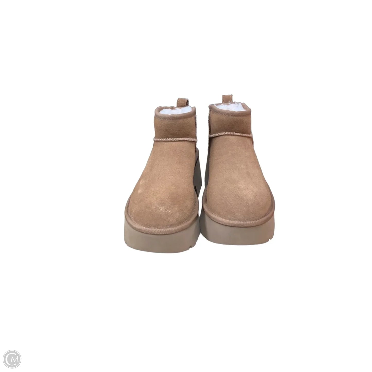 Boots Designer By Ugg In Brown, Size: 8