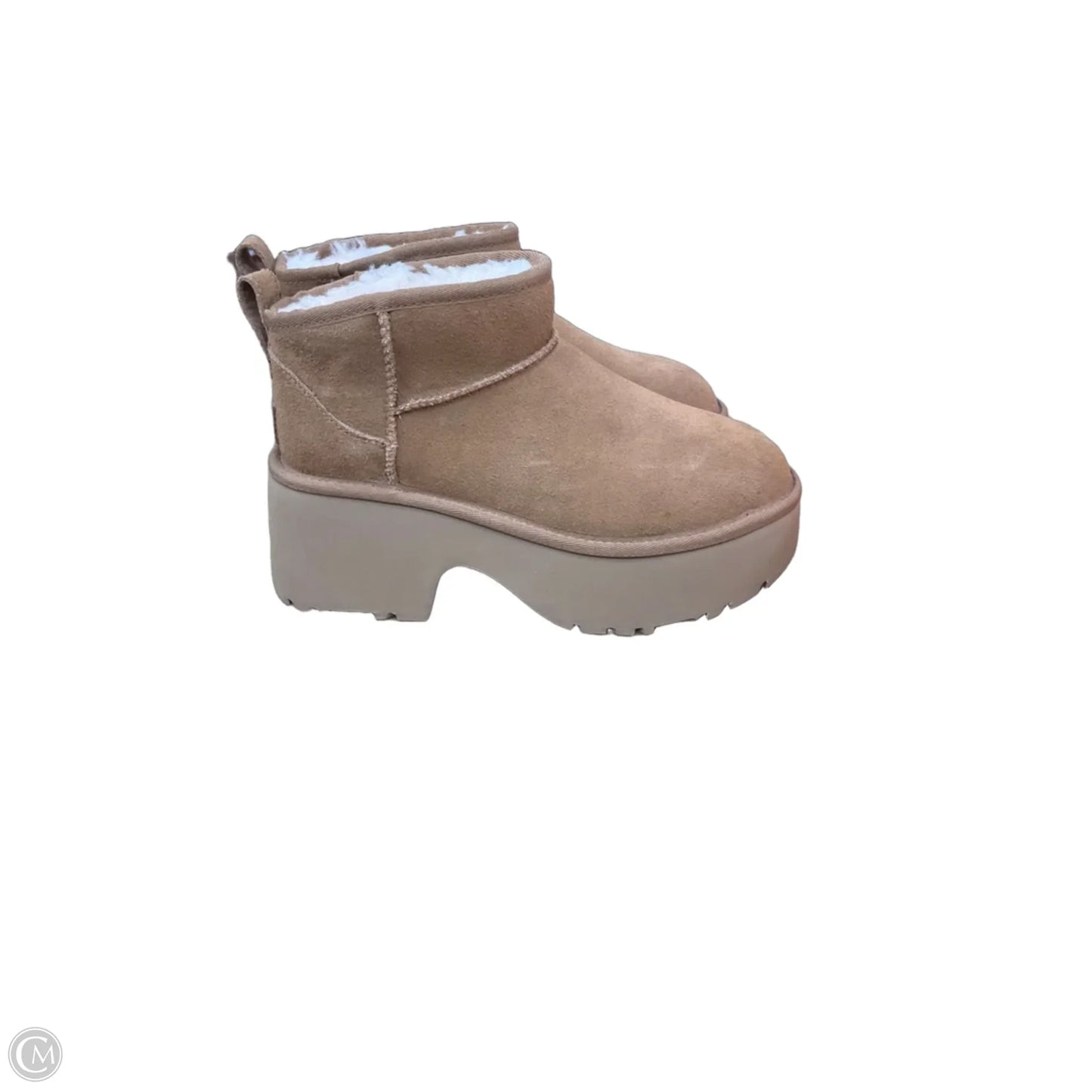 Boots Designer By Ugg In Brown, Size: 8