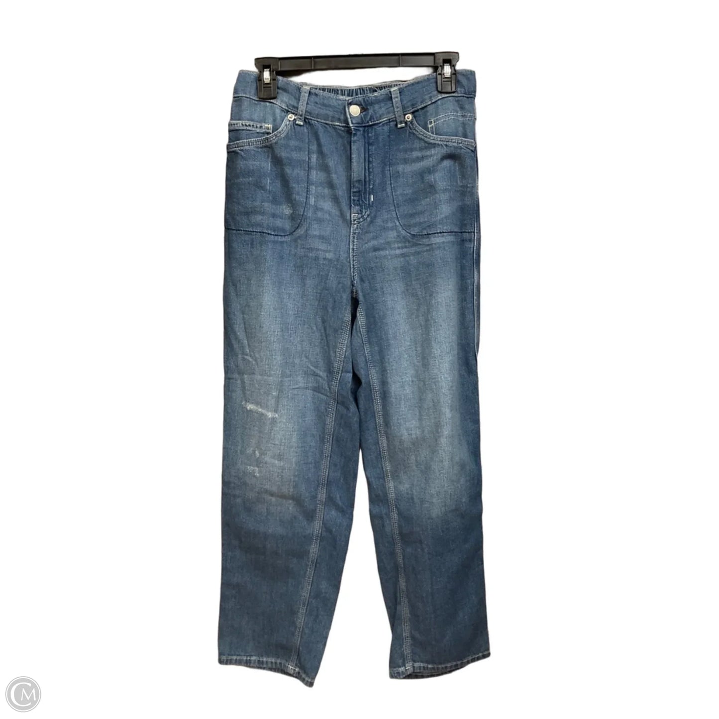 Pants Wide Leg By Free People In Blue Denim, Size: 4