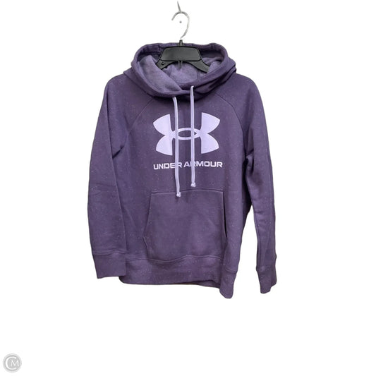 Athletic Sweatshirt Hoodie By Under Armour In Purple, Size: Xs