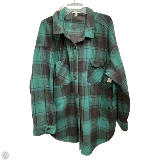 Jacket Shirt By Maurices In Plaid Pattern, Size: 4x