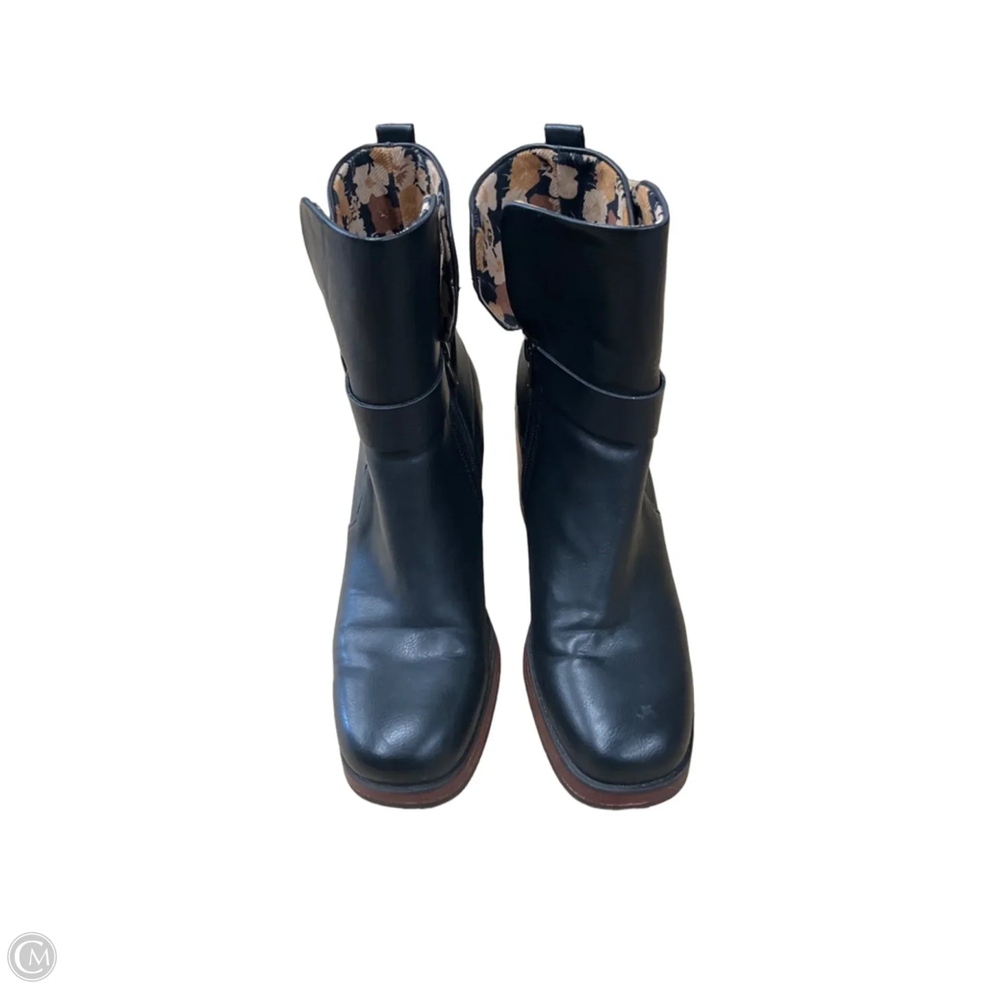 Boots Ankle Heels By Korks In Black, Size: 8