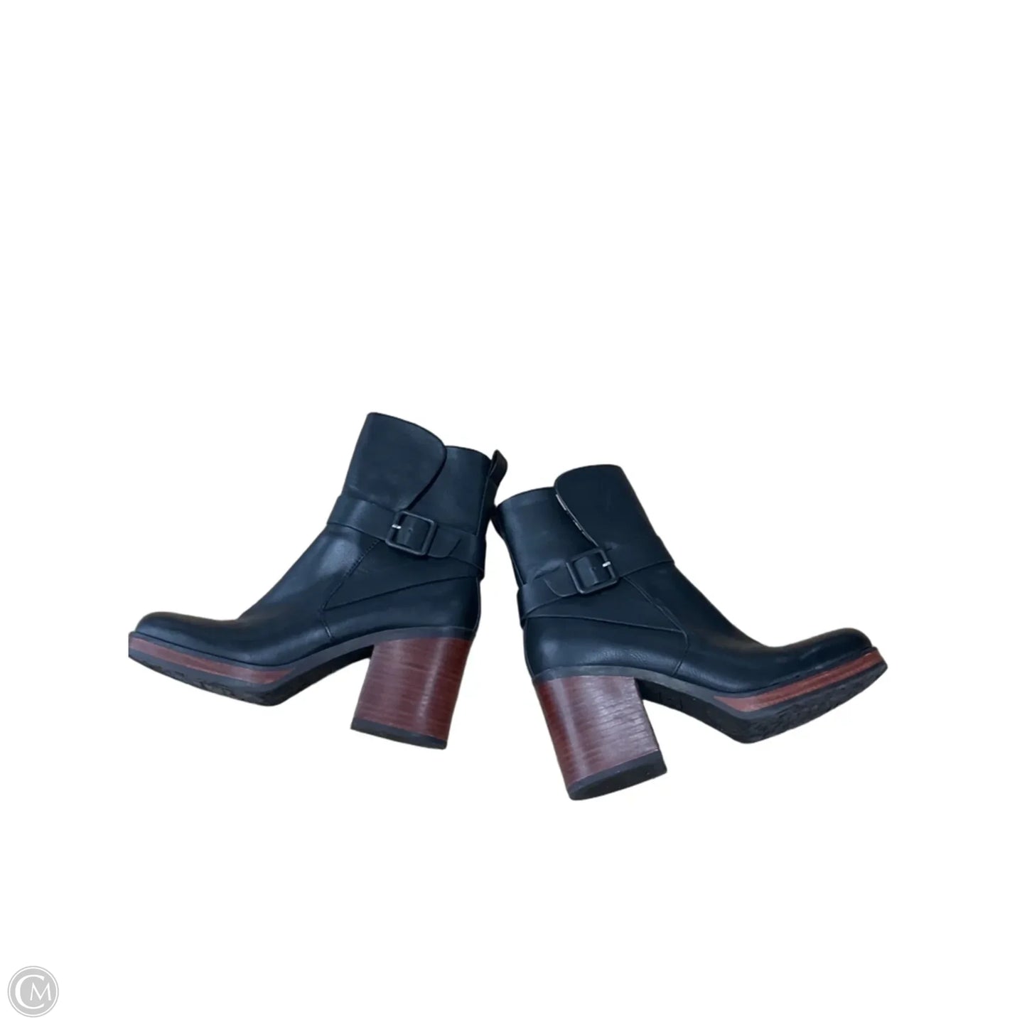 Boots Ankle Heels By Korks In Black, Size: 8