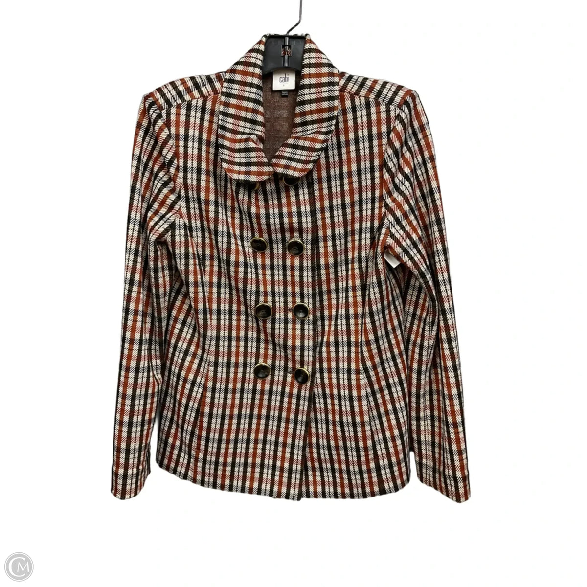 Blazer By Cabi In Plaid Pattern, Size: S