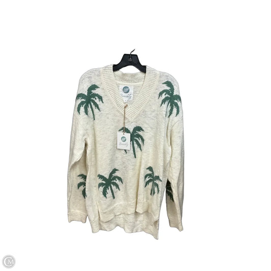 Sweater By Clothes Mentor In Cream, Size: M