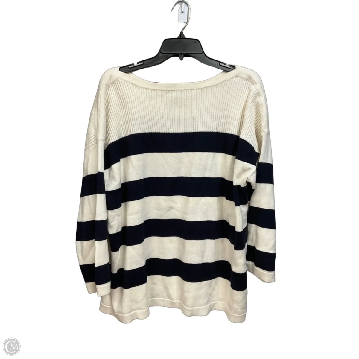 Sweater By Talbots In Striped Pattern, Size: 3x