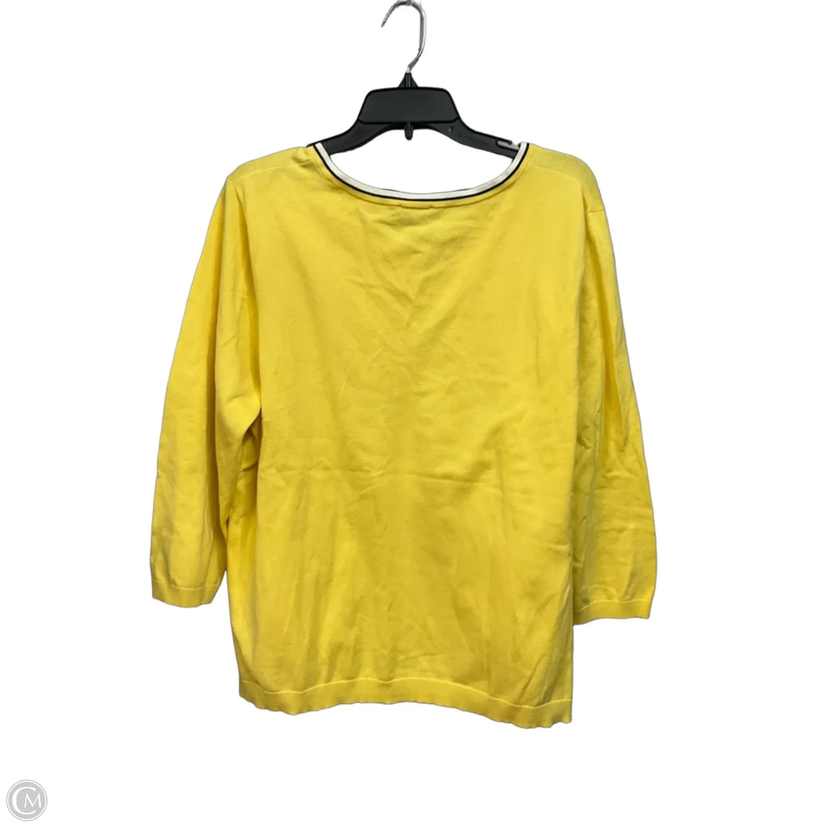 Cardigan By Talbots In Yellow, Size: 2x