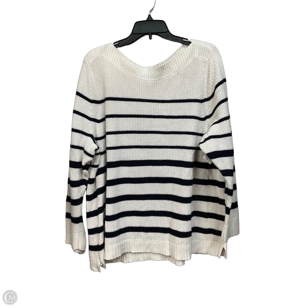 Sweater By Talbots In Striped Pattern, Size: 3x