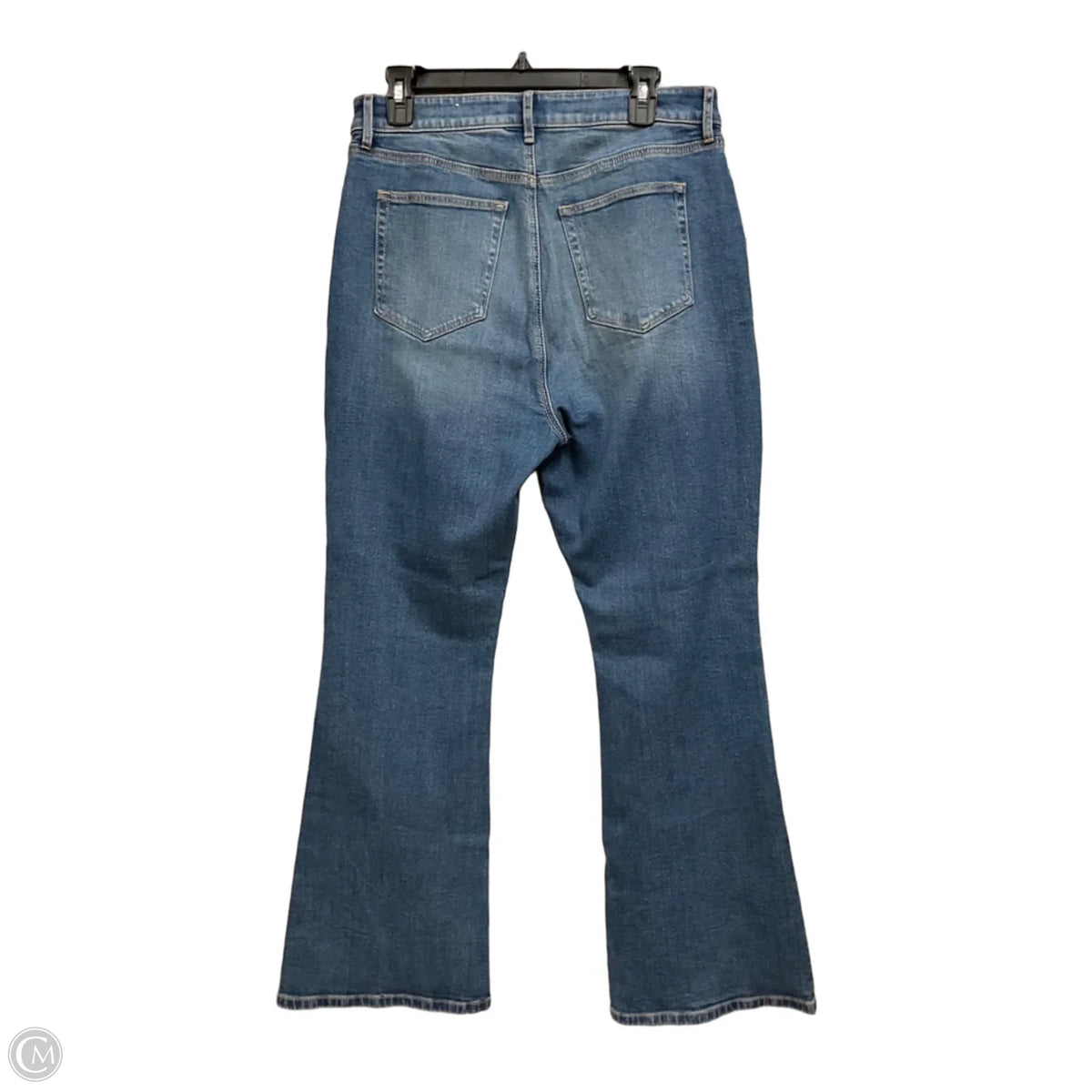 Jeans Flared By Loft In Blue Denim, Size: 10