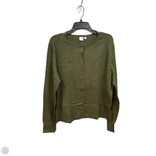 Cardigan By Gap In Green, Size: Xxl