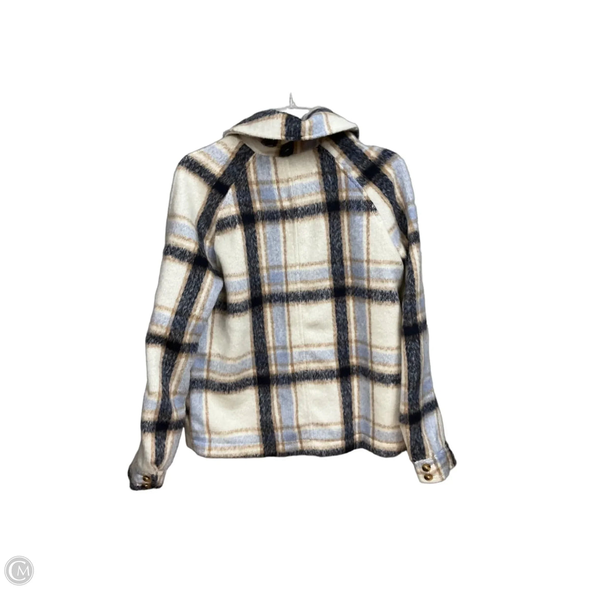 Jacket Shirt By Bagatelle In Plaid Pattern, Size: S