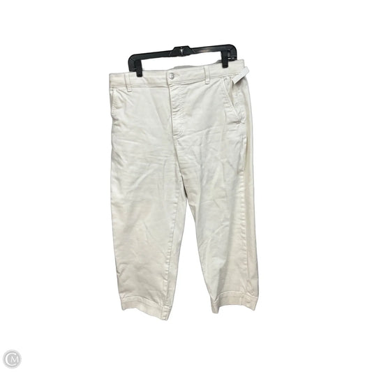 Jeans Straight By Everlane In Cream Denim, Size: 14