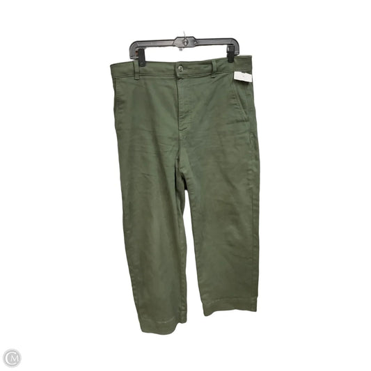 Jeans Straight By Everlane In Green Denim, Size: 14