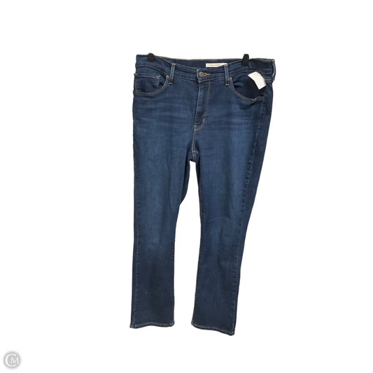Jeans Boot Cut By Levis In Blue Denim, Size: 14
