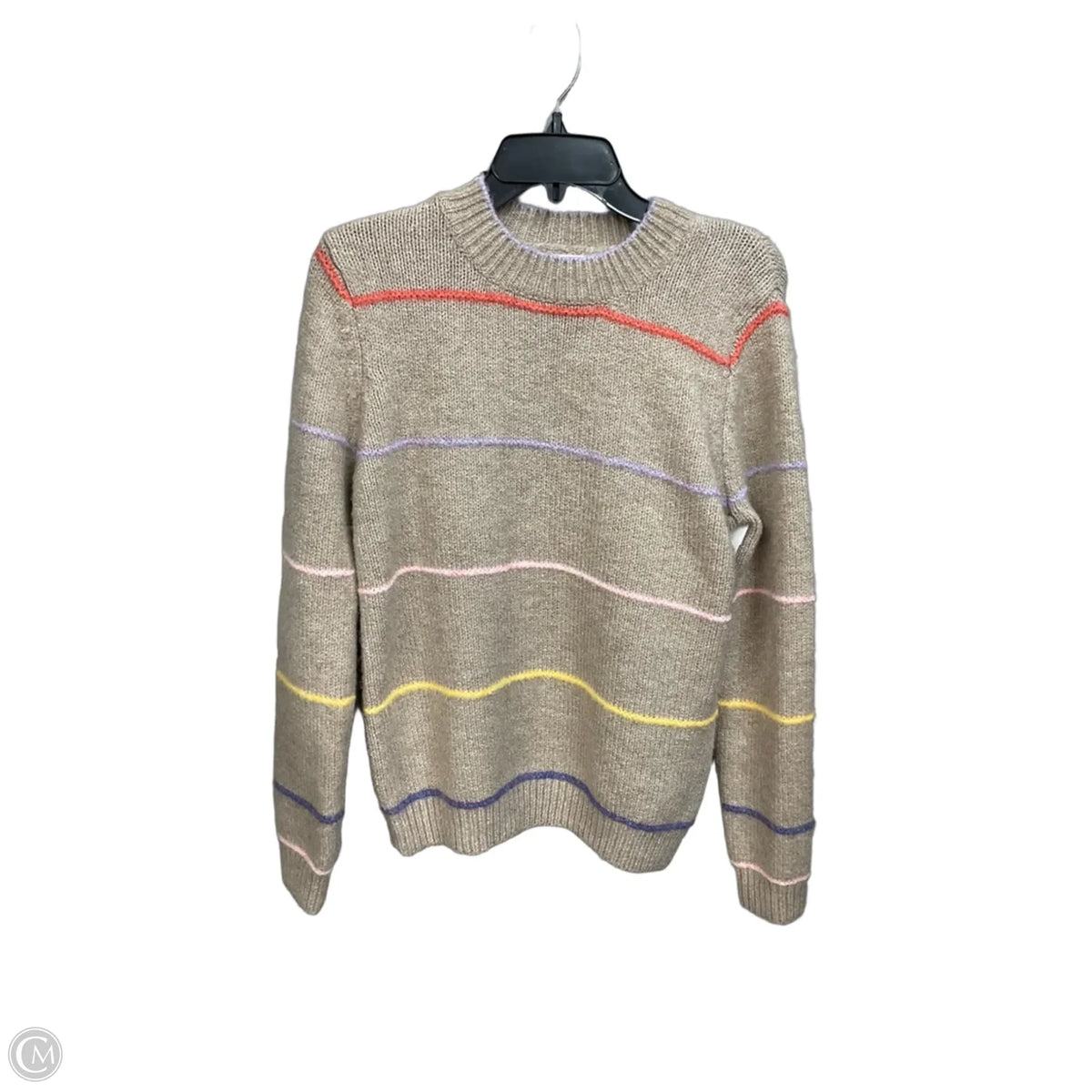 Sweater By Self Contrast In Striped Pattern, Size: S
