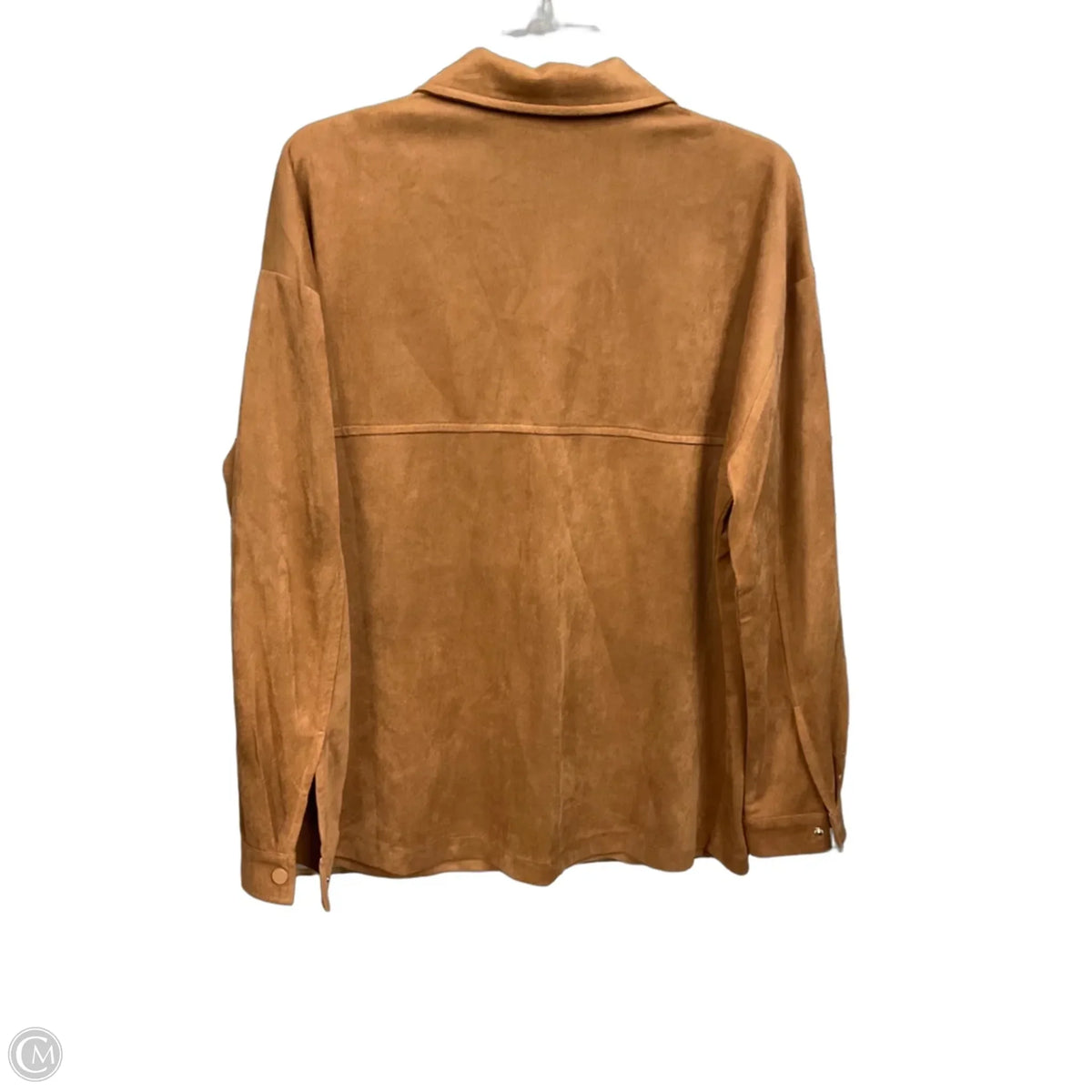 Jacket Shirt By Acoa In Brown, Size: M