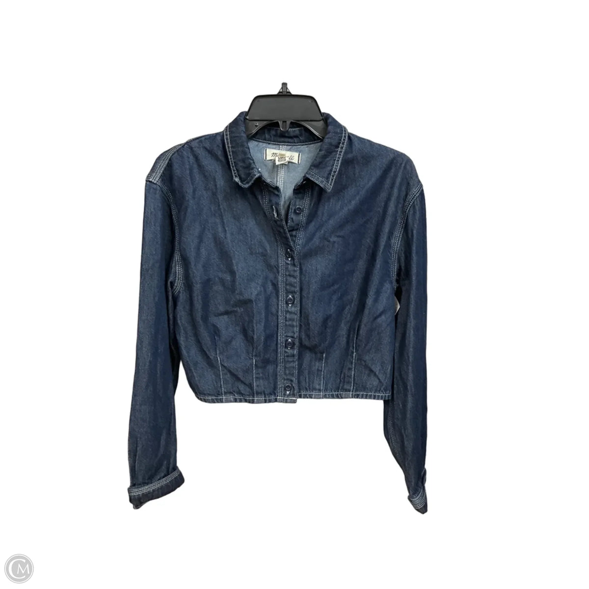 Jacket Denim By Madewell In Blue Denim, Size: M